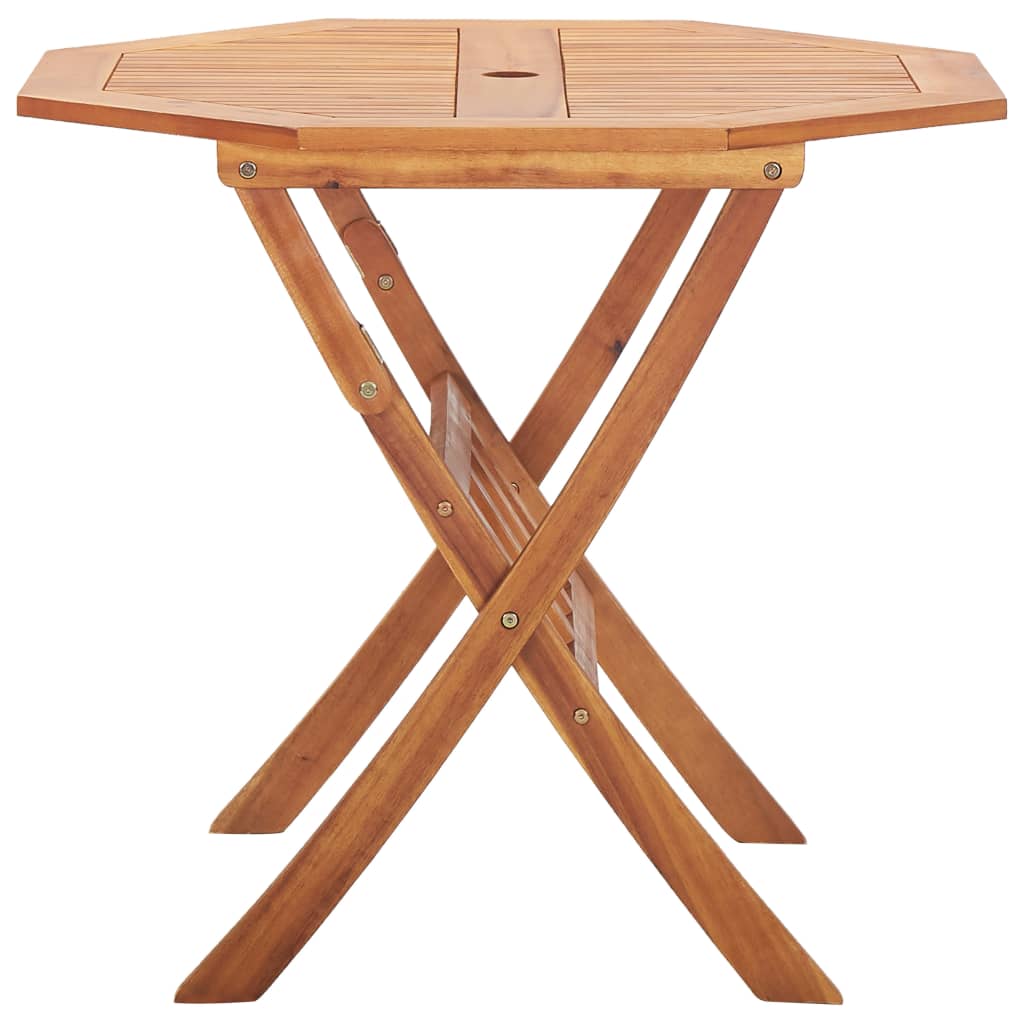 Gartentisch Klappbar 90x75 cm Massivholz Akazie