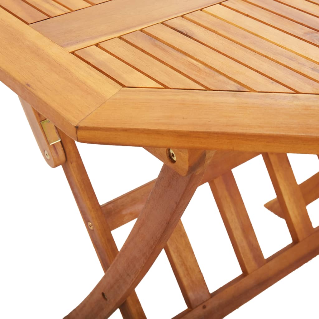 Gartentisch Klappbar 90x75 cm Massivholz Akazie