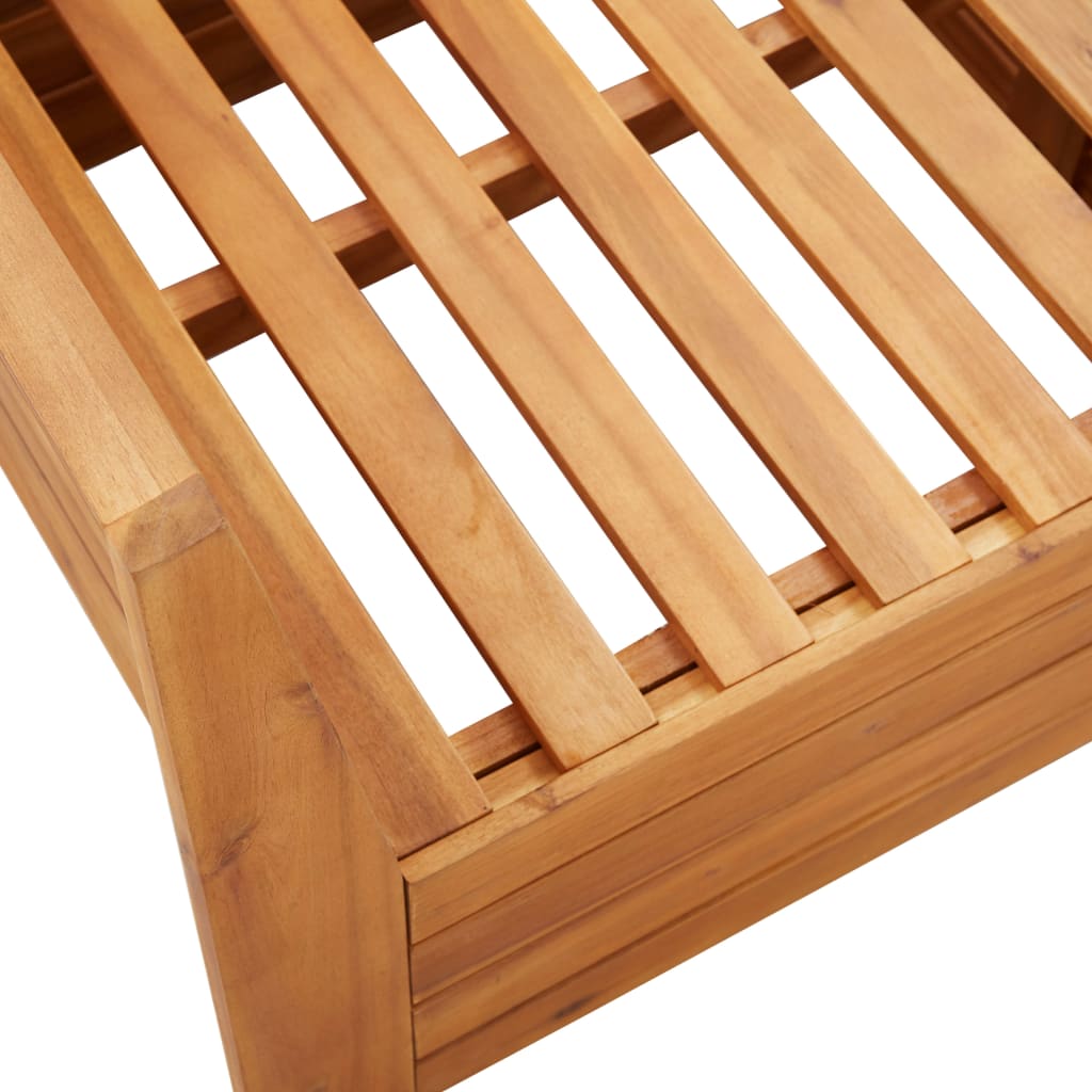 Modular-Sofa-Eckelement 1 Stk. mit Kissen Akazien Massivholz