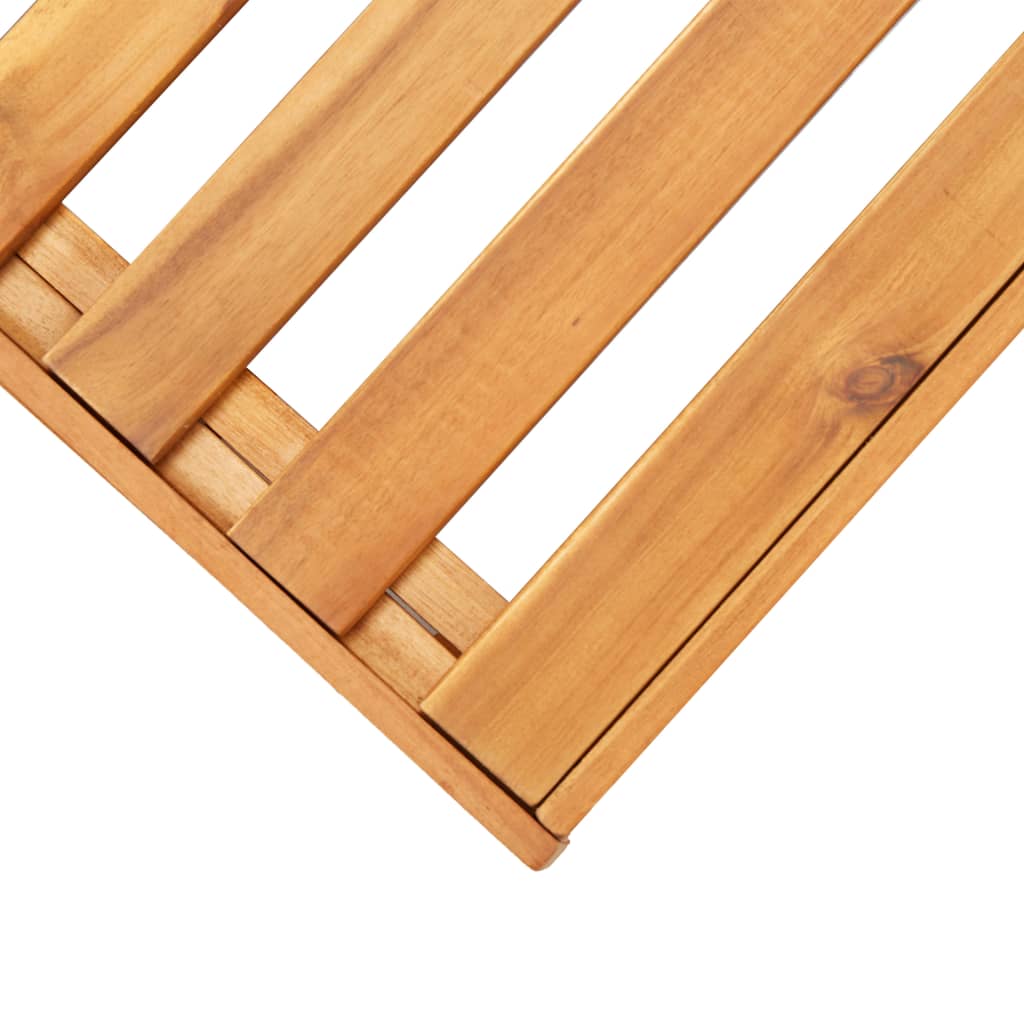 Modular-Fußhocker 1 Stk. mit Kissen Massivholz Akazie