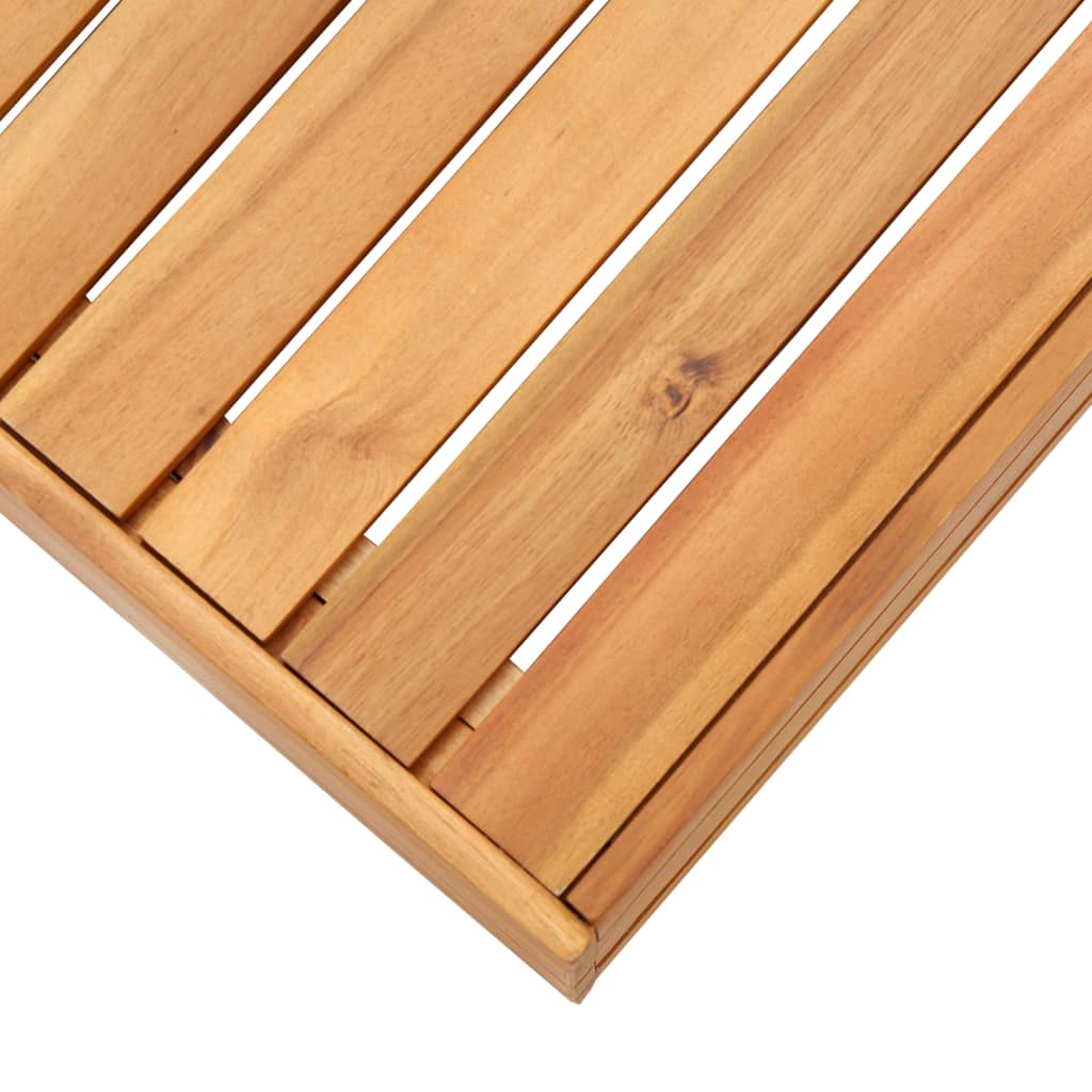 Modular-Fußhocker 1 Stk. mit Auflage Massivholz Akazie