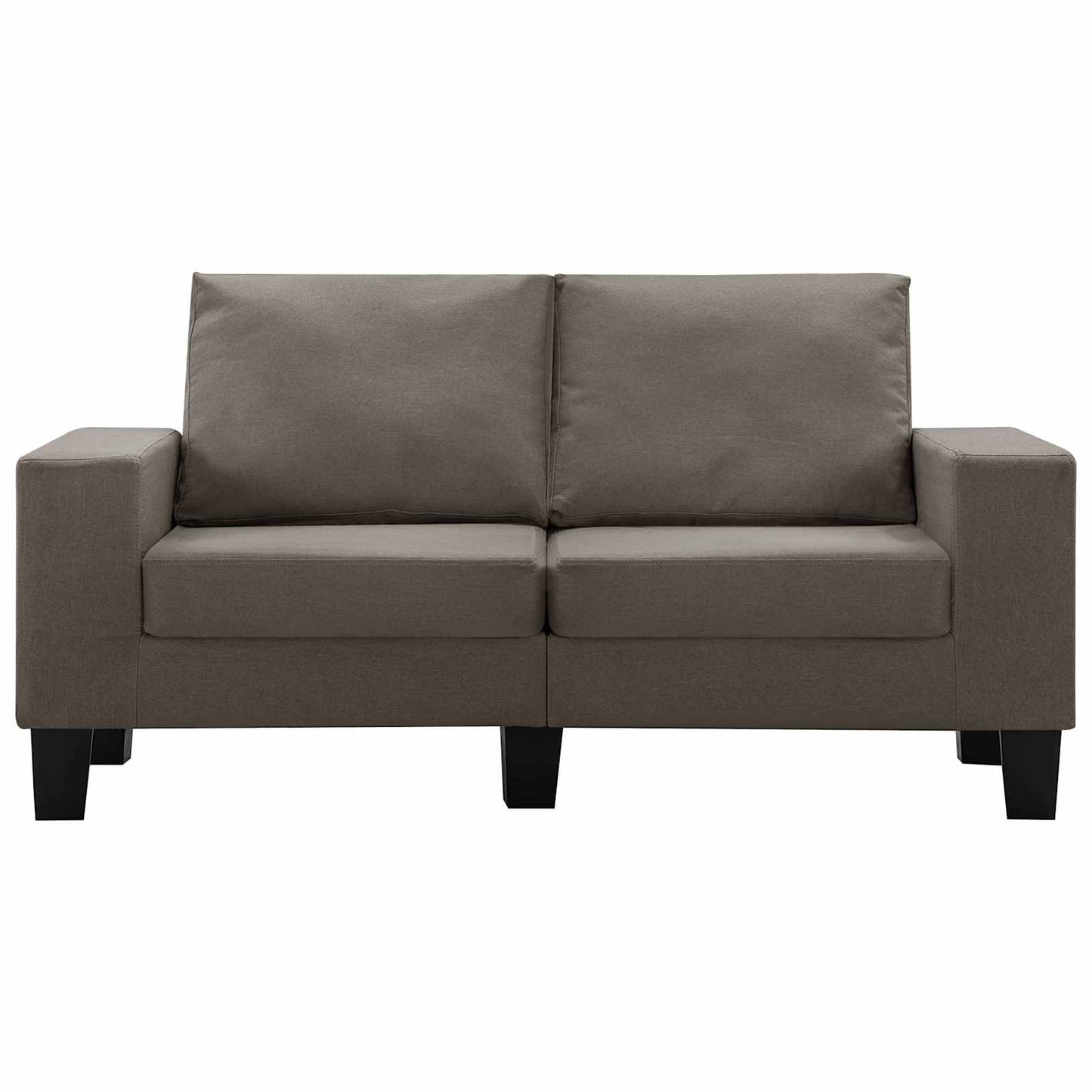 Sofa Taupe 2-Sitzer Stoff