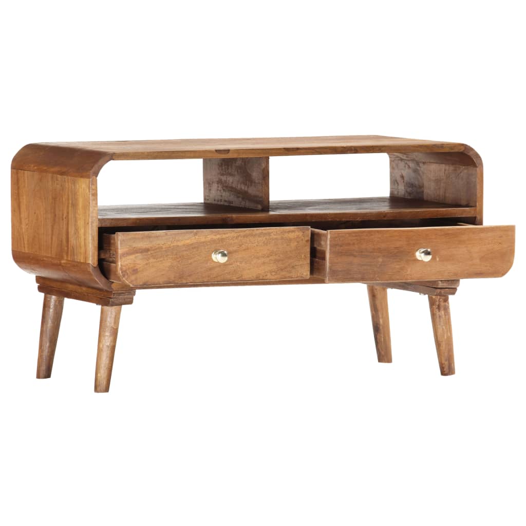 TV-Schrank 90 x 35 x 47 cm Massivholz Mango