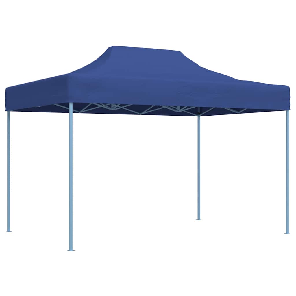 Profi-Partyzelt Faltbar 3x4 m Stahl Blau