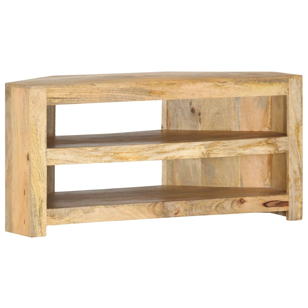 TV-Eckschrank 90 x 45 x 45 cm Massivholz Mango