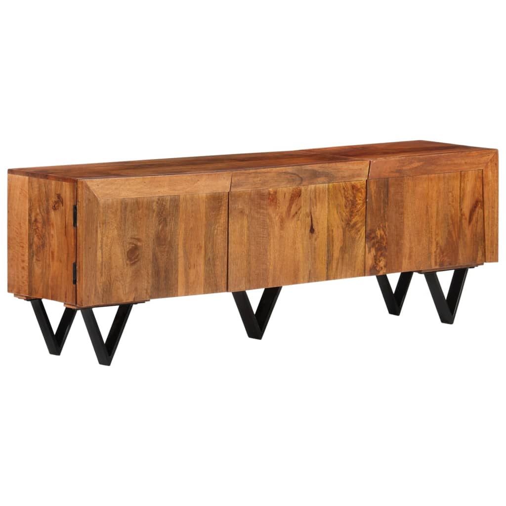 TV-Schrank 140x30x46 cm Massivholz Mango