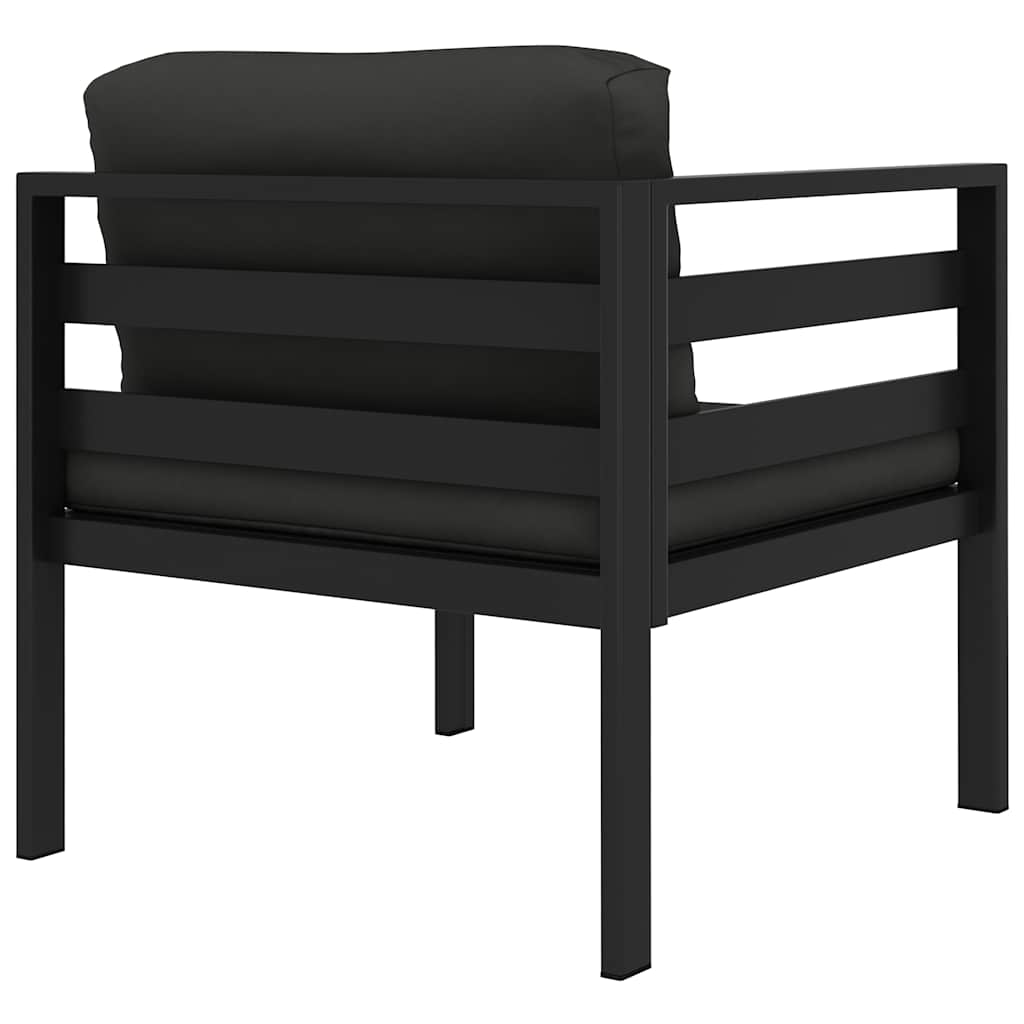 Modular-Sofa-Eckteil 1 Stk. mit Kissen Aluminium Anthrazit