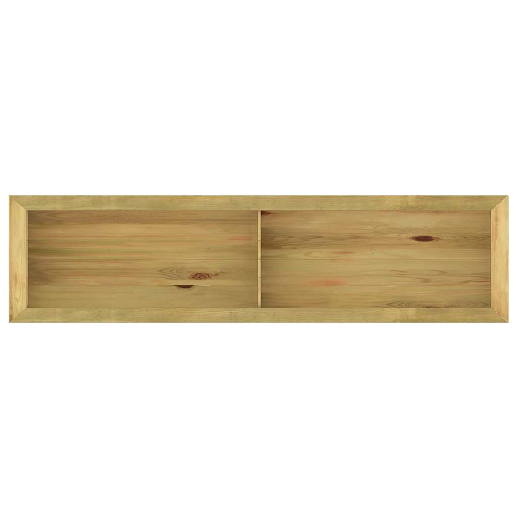 Hochbeet 196 x 50 x 50 cm Kiefernholz Imprägniert