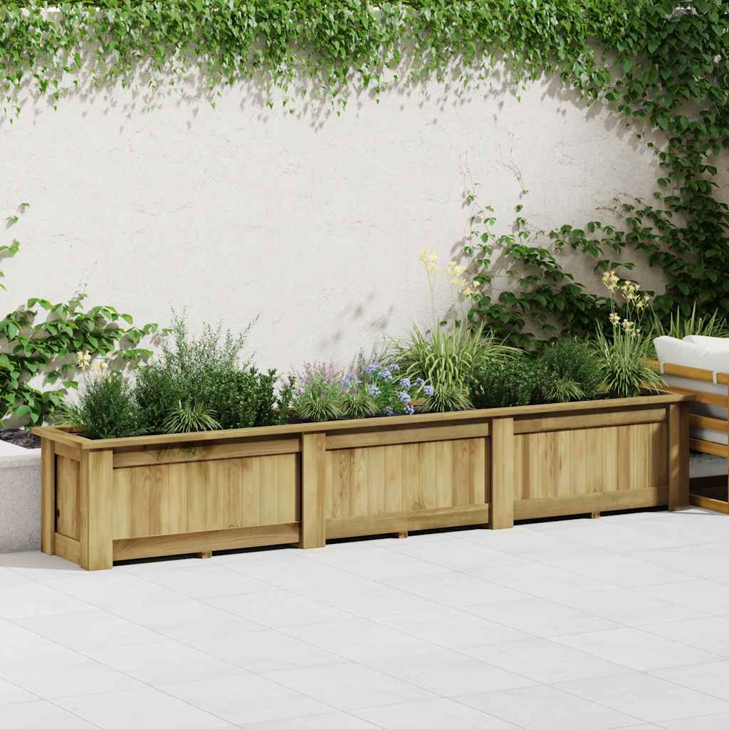 Hochbeet 291 x 50 x 50 cm Kiefernholz Imprägniert