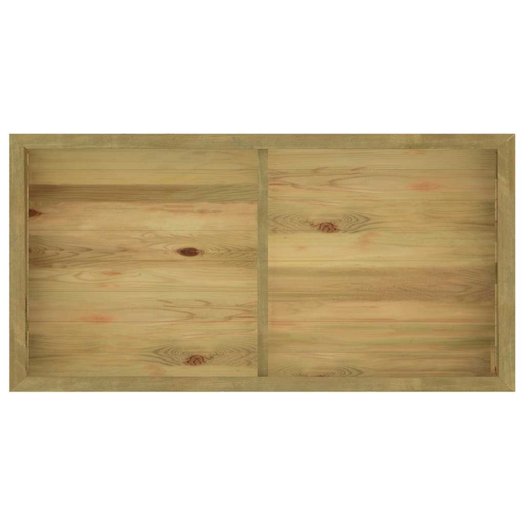Hochbeet 196 x 100 x 50 cm Kiefernholz Imprägniert
