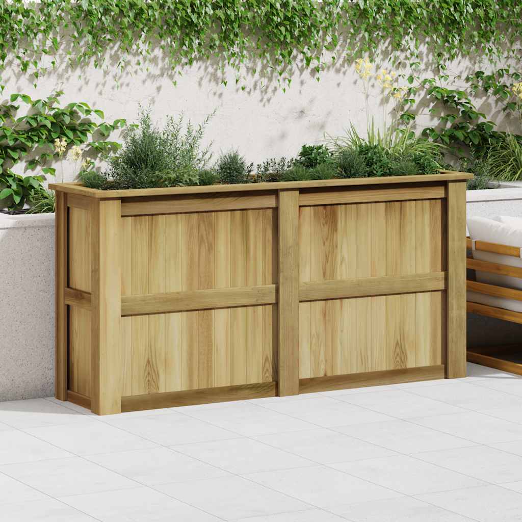 Hochbeet 196 x 50 x 100 cm Kiefernholz Imprägniert