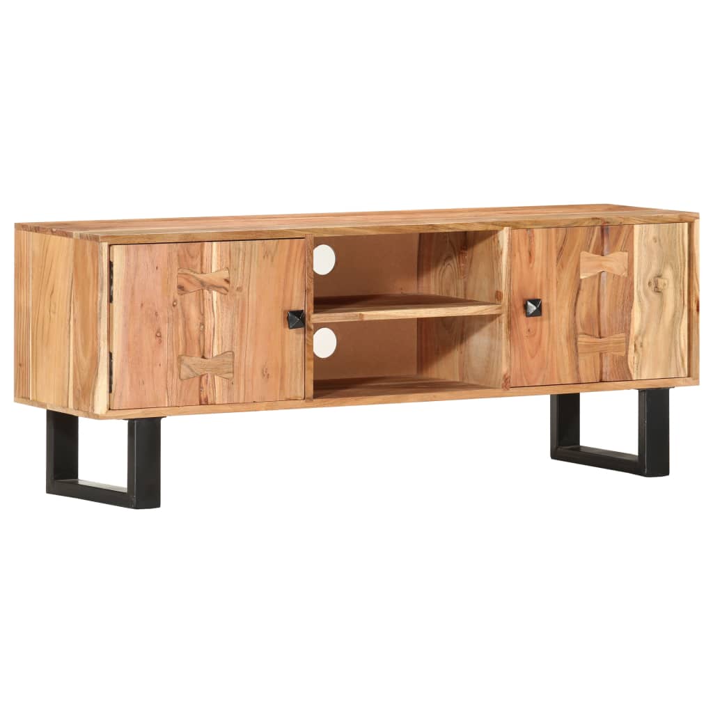 TV-Schrank 118 x 30 x 45 cm Massivholz Akazie