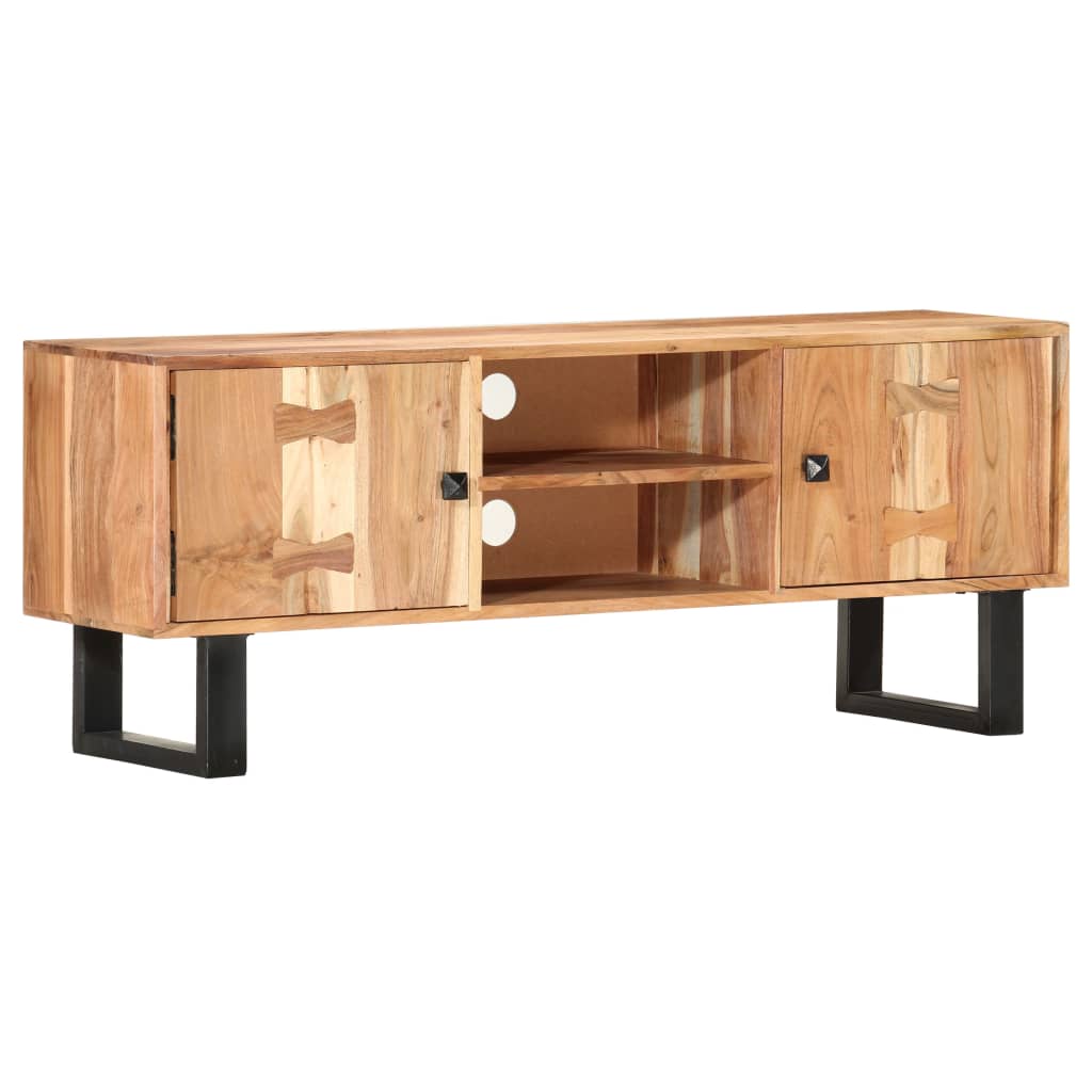 TV-Schrank 118 x 30 x 45 cm Massivholz Akazie