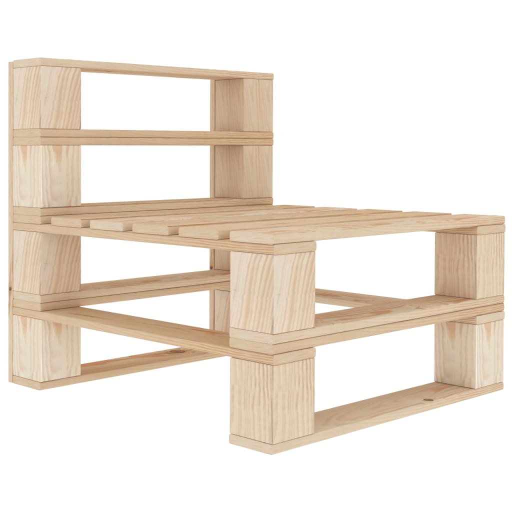 Outdoor-Mittelsofa Paletten Holz