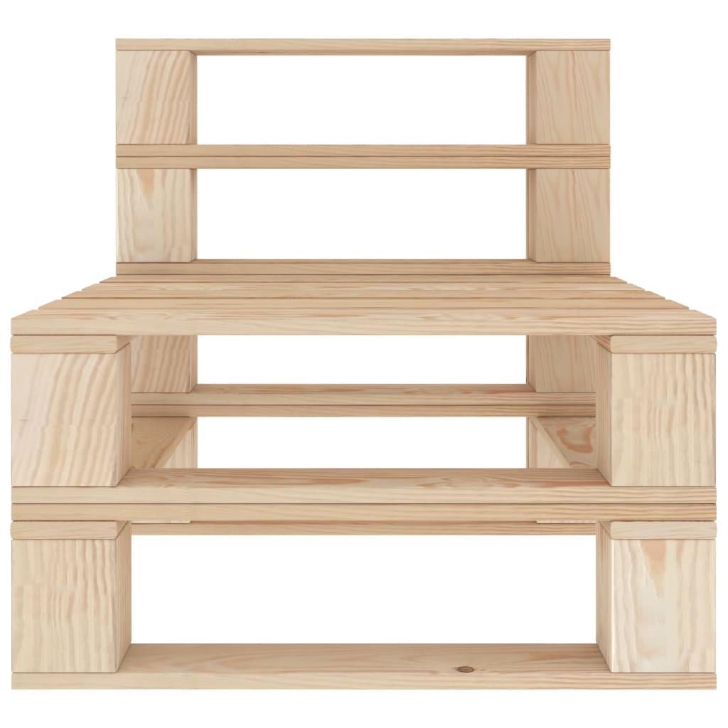 Outdoor-Mittelsofa Paletten Holz