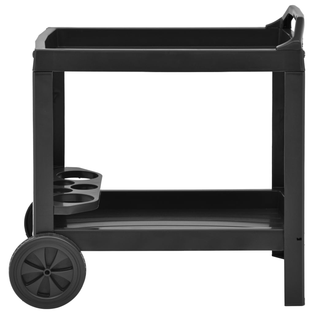 Getränkewagen Anthrazit 69×53×72 cm Kunststoff