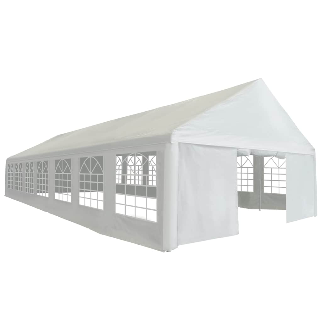 Partyzelt PE 6x14 m Weiß