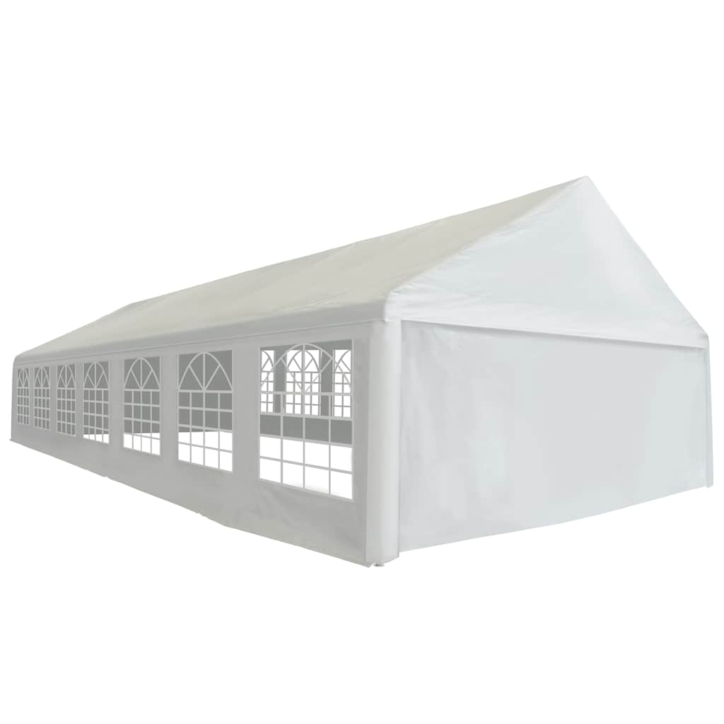 Partyzelt PE 6x14 m Weiß