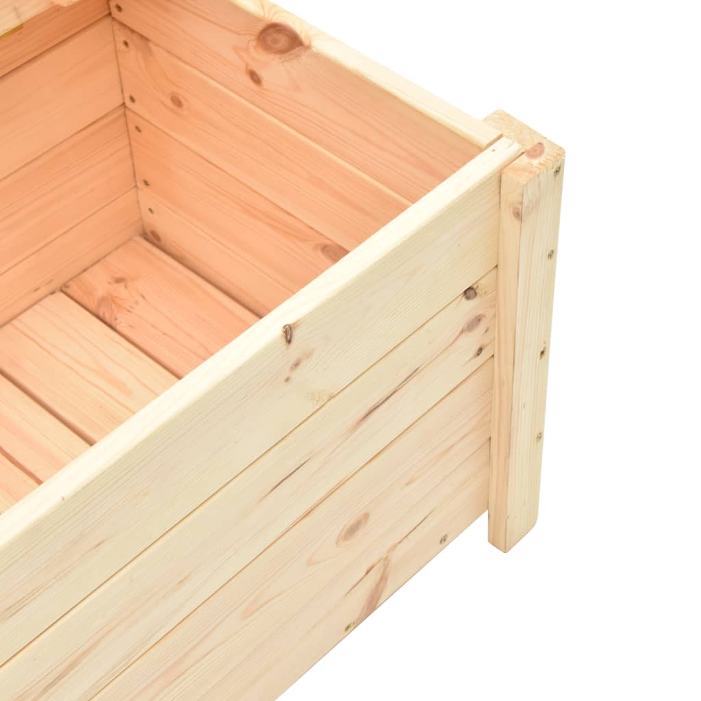 Sitzbank mit Stauraum 120 cm Massivholz Kiefer