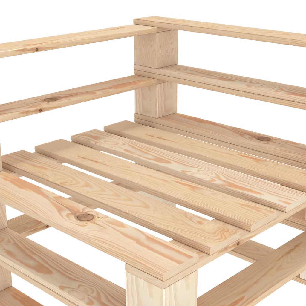 Garten-Palettensofa 2-Sitzer Holz