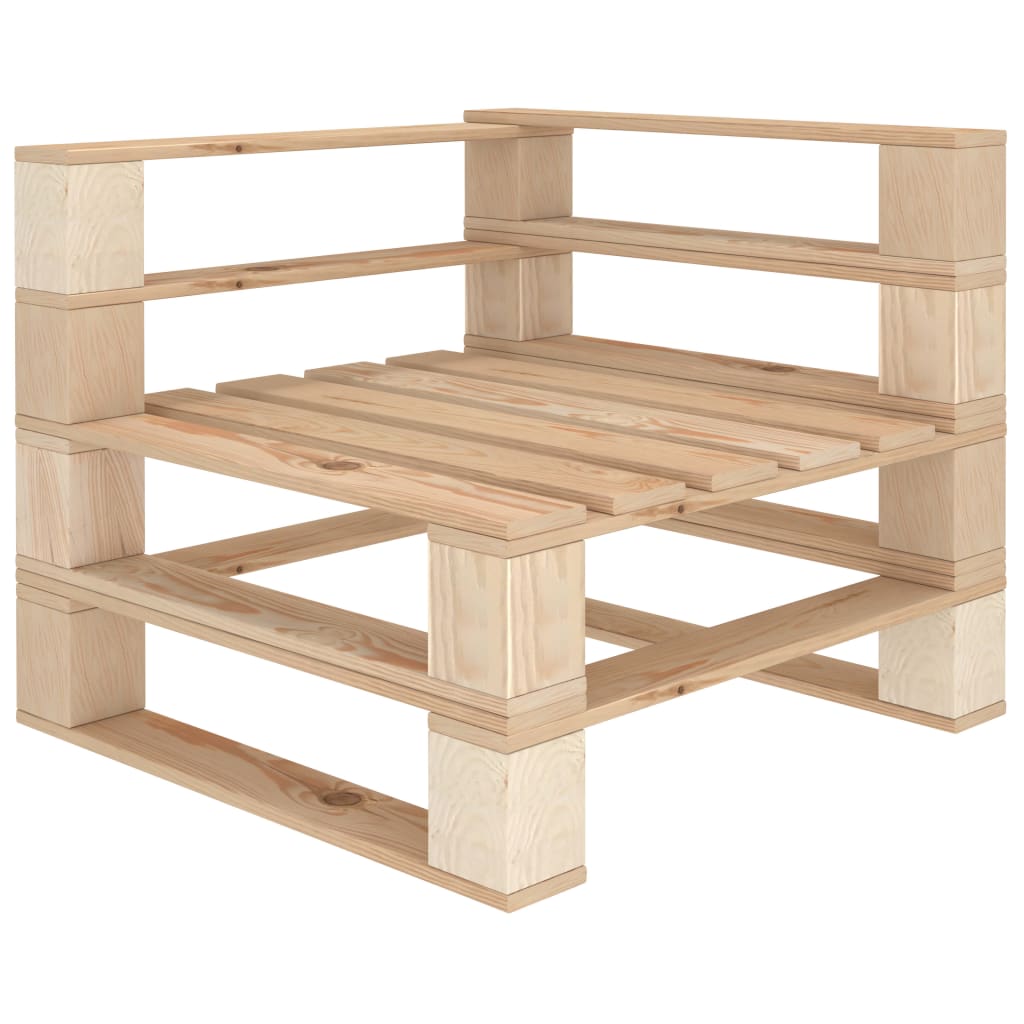 Garten-Palettensofa 3-Sitzer Holz