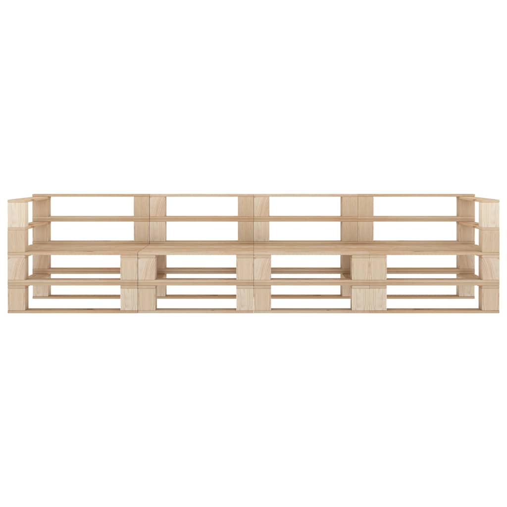 Garten-Palettensofa 4-Sitzer Holz