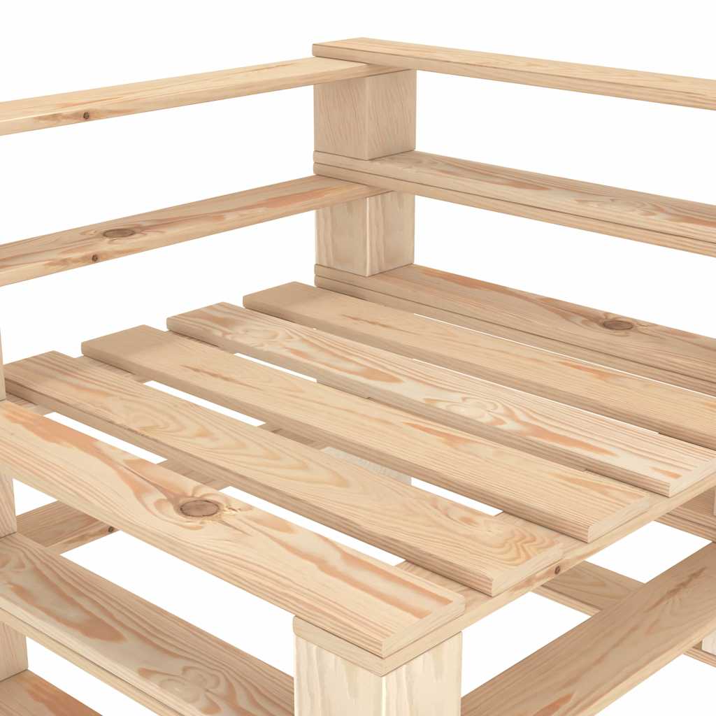 Garten-Palettensofa 4-Sitzer Holz