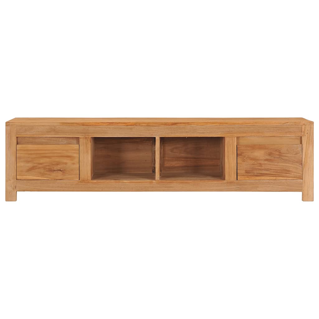 TV-Schrank 115x30x35 cm Massivholz Teak