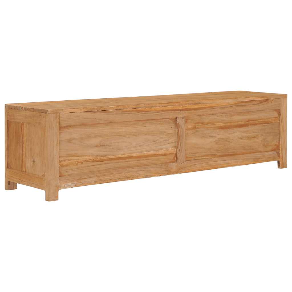 TV-Schrank 115x30x35 cm Massivholz Teak
