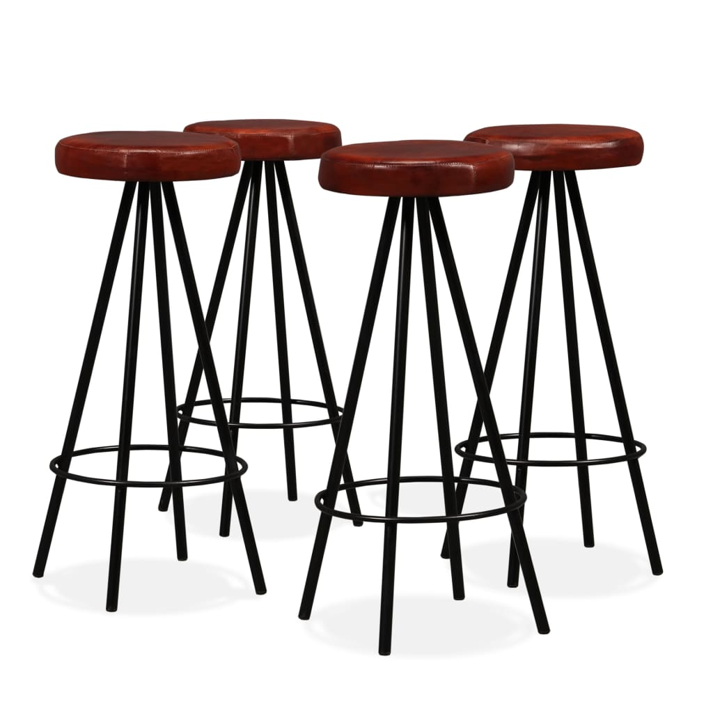 9-tlg. Bar-Set Recyceltes Massivholz und Echtleder