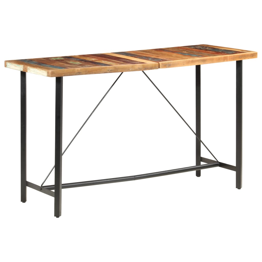 7-tlg. Bar-Set Altholz und Echtleder