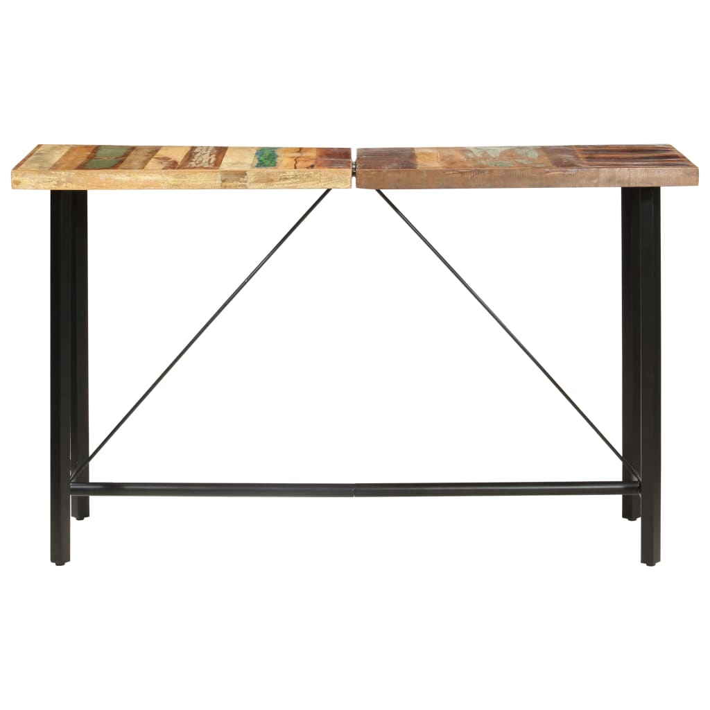 7-tlg. Bar-Set Altholz und Echtleder
