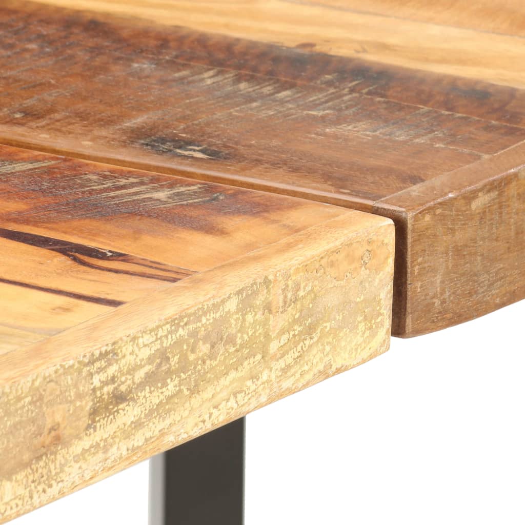 7-tlg. Bar-Set Altholz und Echtleder