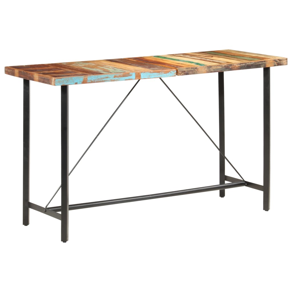 7-tlg. Bar-Set Altholz und Echtleder