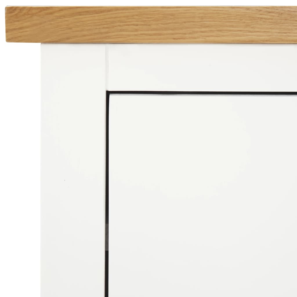 Kommode 80x35x75 cm Massivholz Eiche