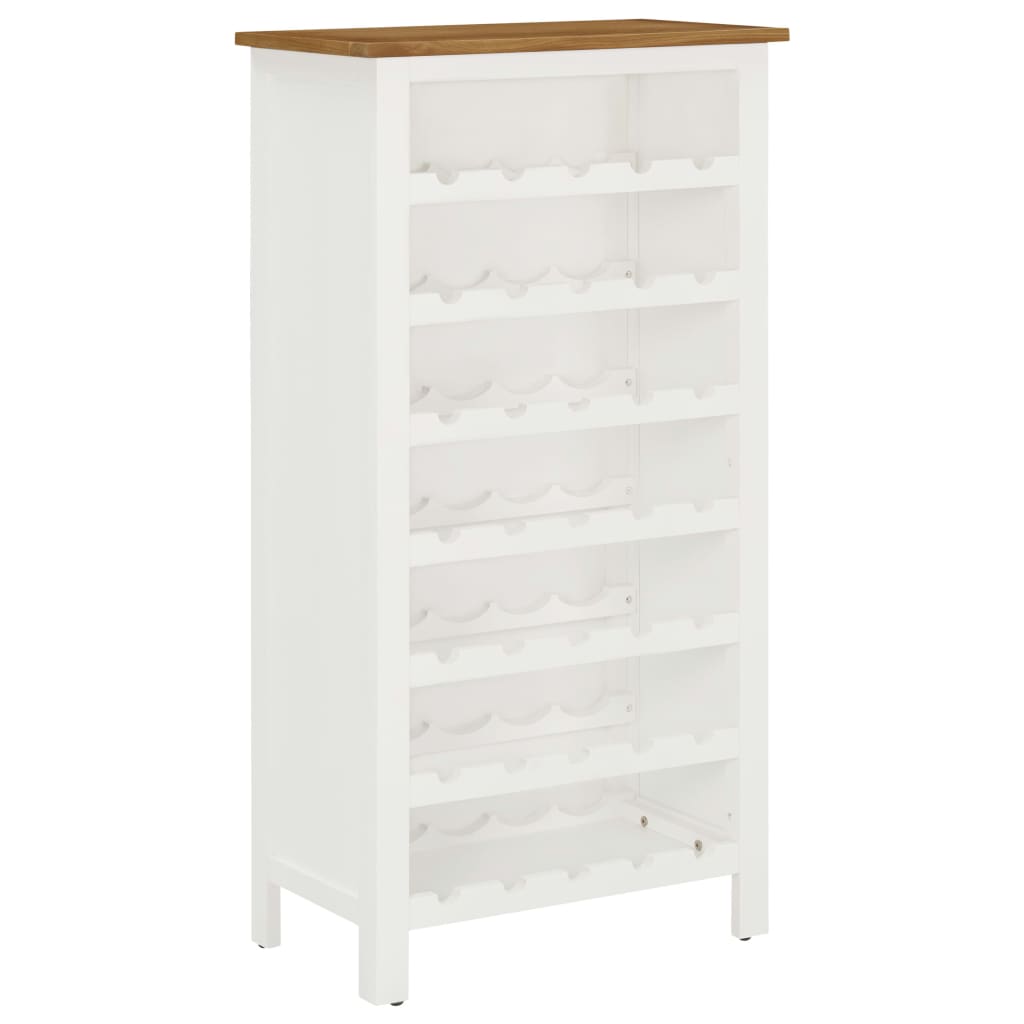 Weinschrank 56x32x110 cm Massivholz Eiche