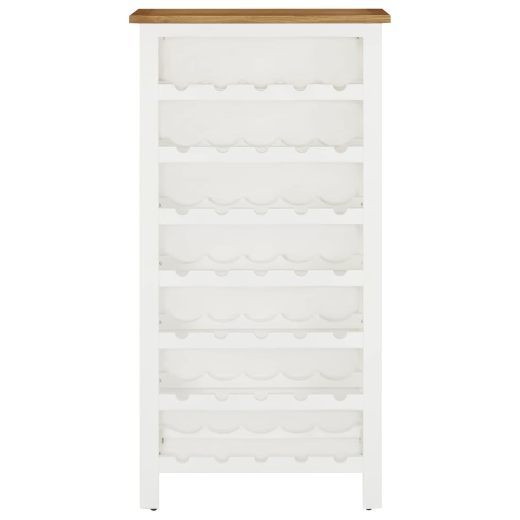 Weinschrank 56x32x110 cm Massivholz Eiche