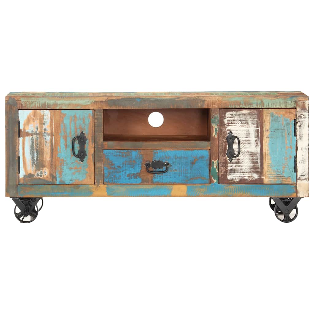 TV-Schrank 120 x 30 x 50 cm Recyceltes Massivholz