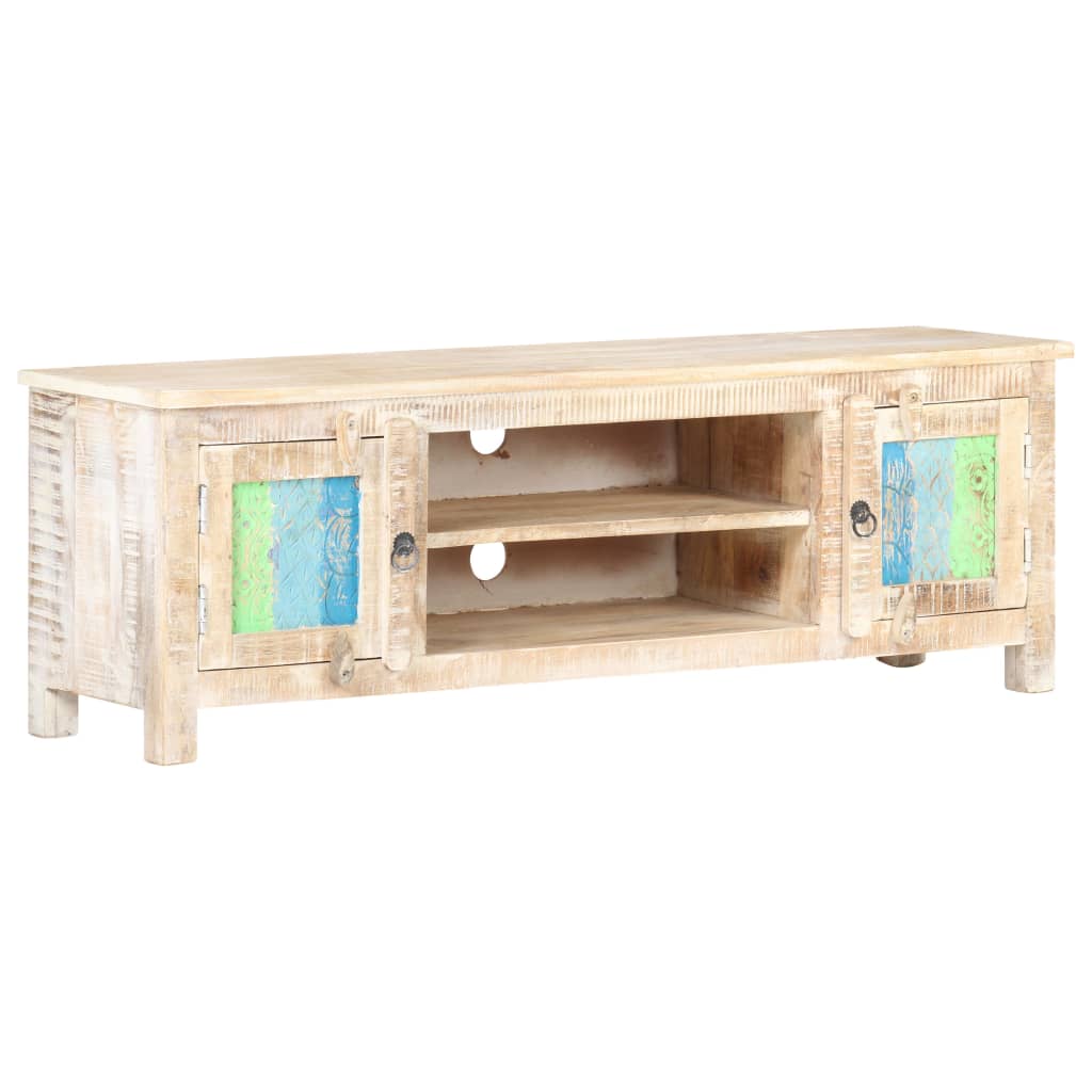 TV-Schrank 120x30x40 cm Raues Akazienholz