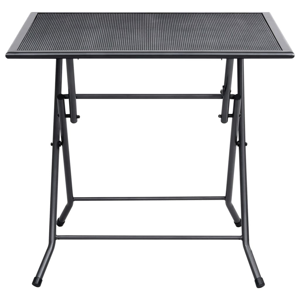 Klapptisch Mesh 80x80x72 cm Stahl Anthrazit