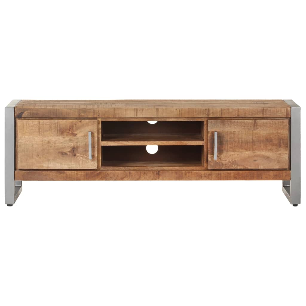 TV-Schrank 120x30x40 cm Raues Mangoholz