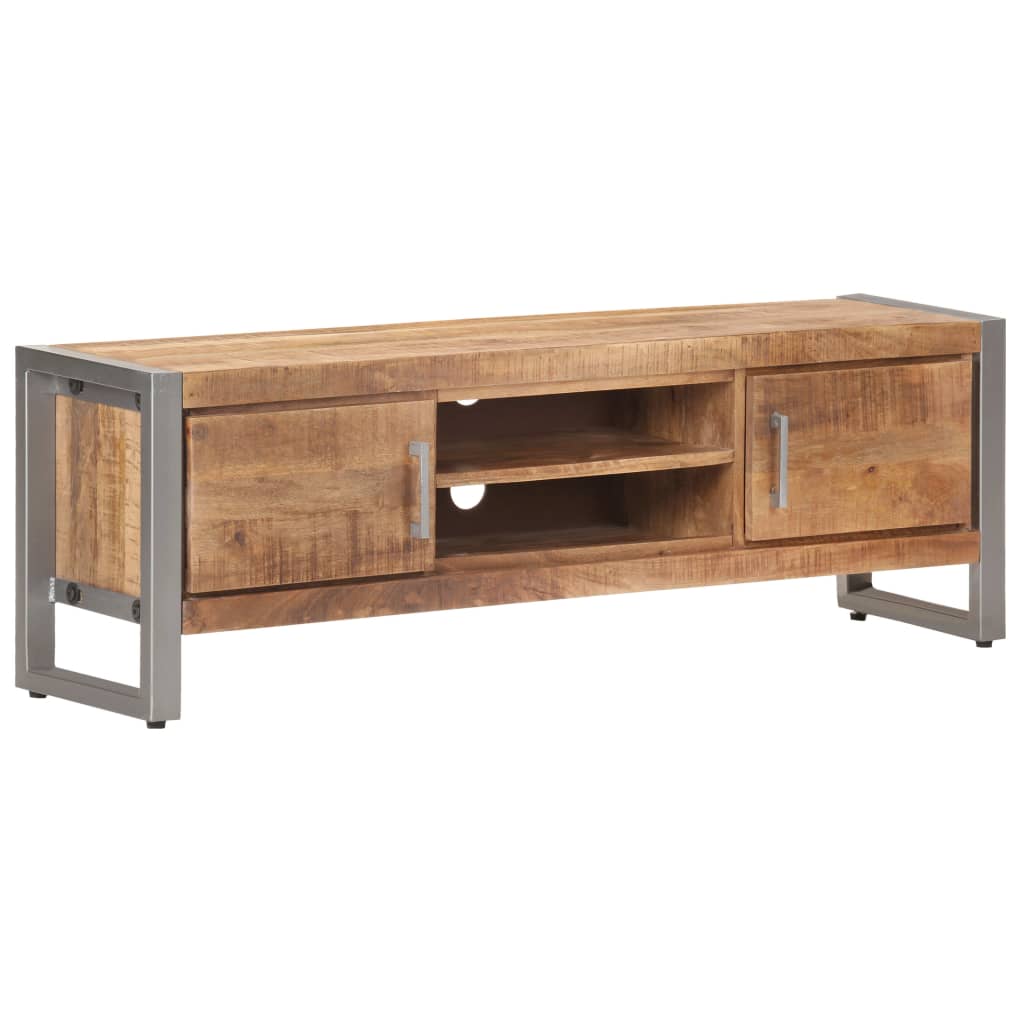 TV-Schrank 120x30x40 cm Raues Mangoholz