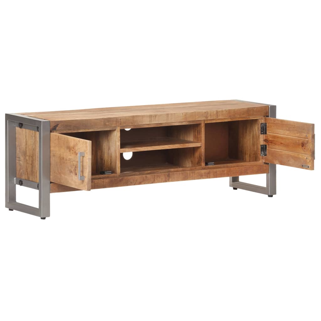 TV-Schrank 120x30x40 cm Raues Mangoholz