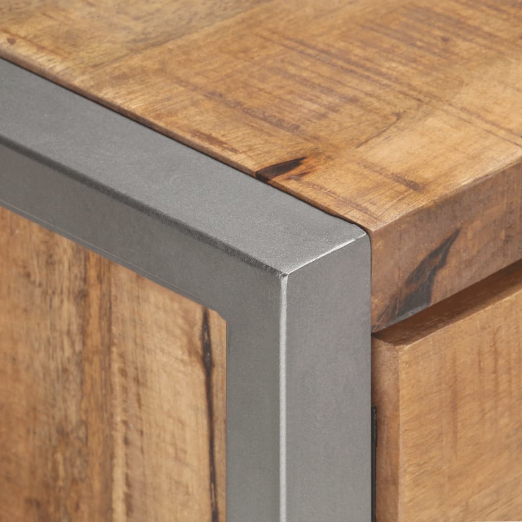 TV-Schrank 120x30x40 cm Raues Mangoholz