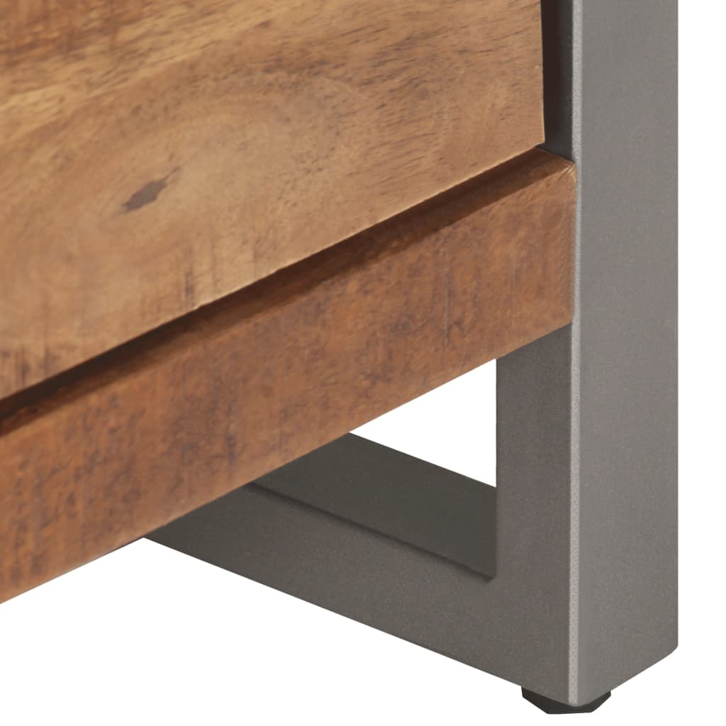 TV-Schrank 120x30x40 cm Raues Mangoholz