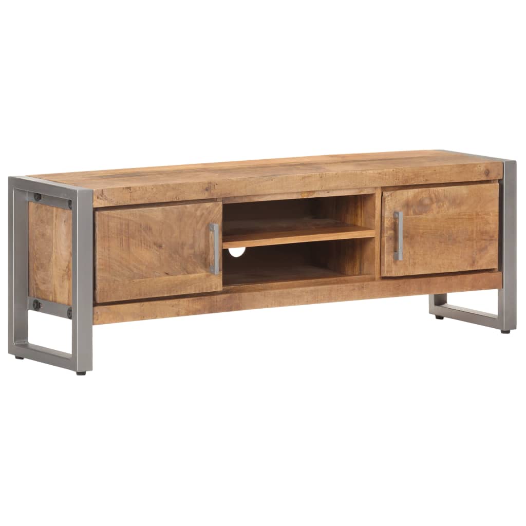 TV-Schrank 120x30x40 cm Raues Mangoholz