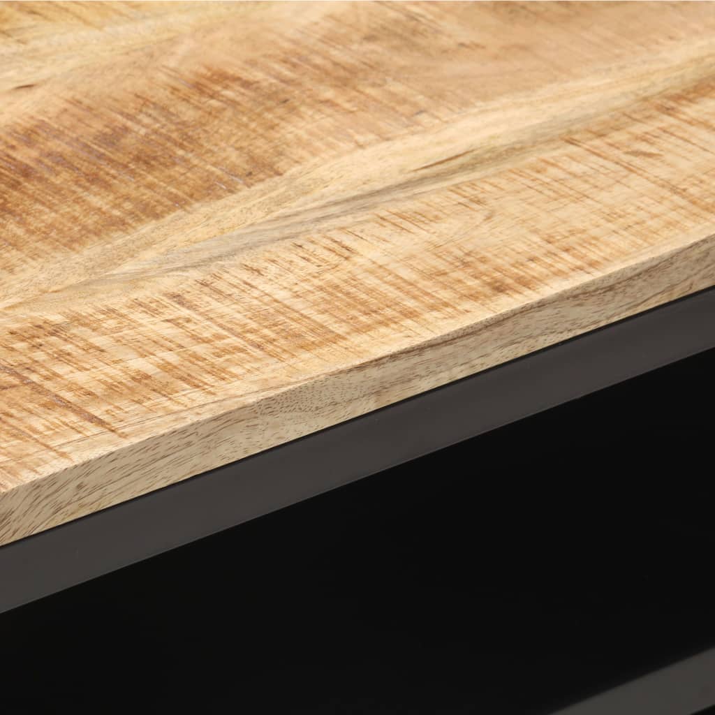 TV-Schrank 120x30x40 cm Raues Mango-Massivholz