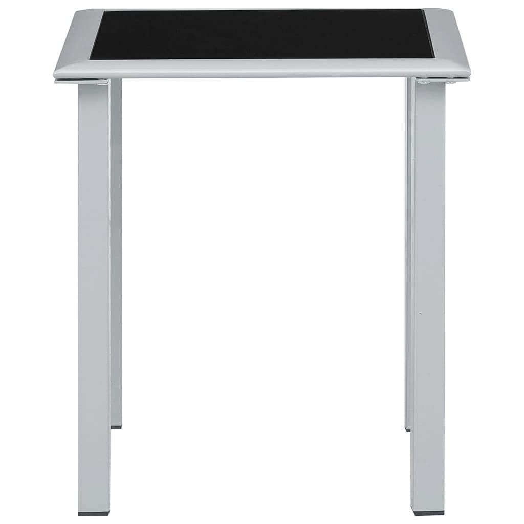 Sonnenliegen 2 Stk. mit Tisch Aluminium Grün