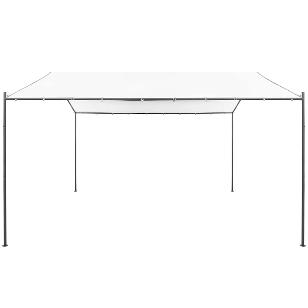 Gartenpavillon 400x400x260 cm Weiß 180 g/m²