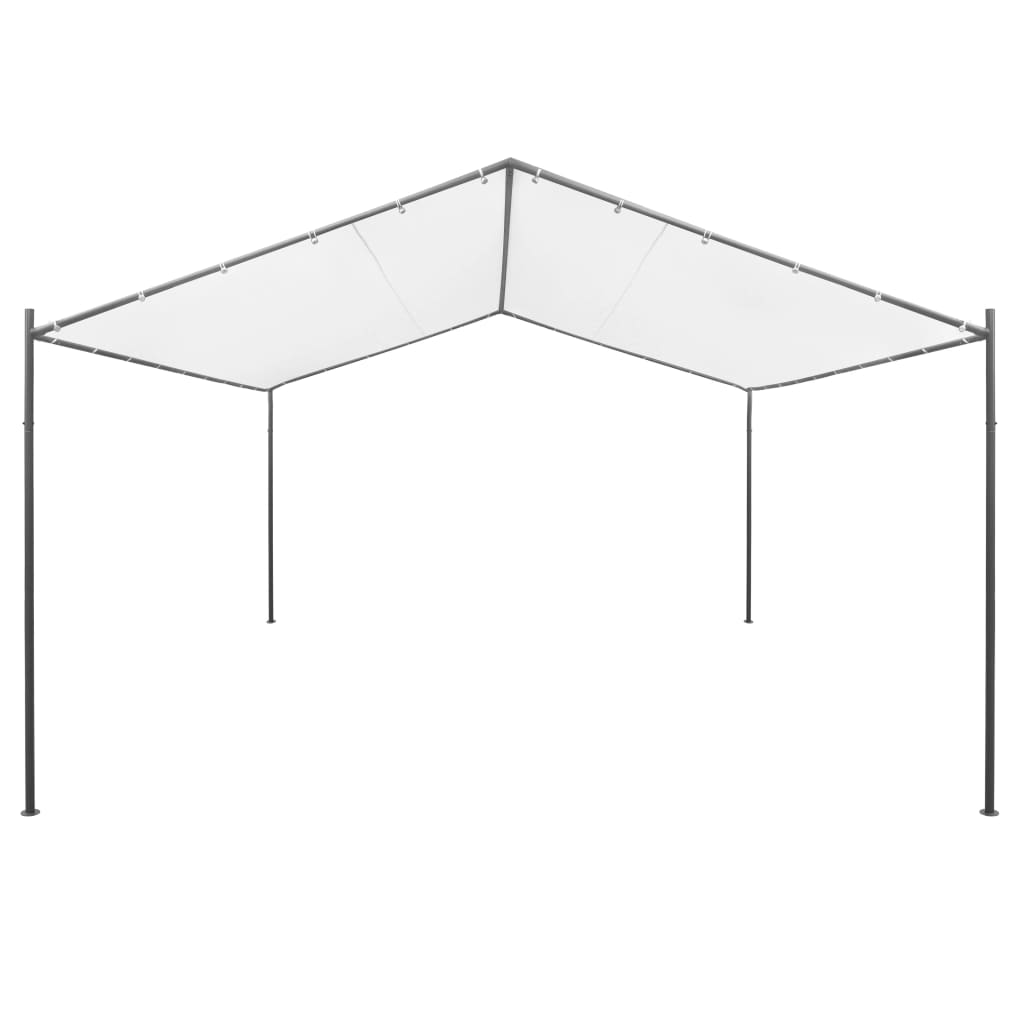 Gartenpavillon 400x400x260 cm Weiß 180 g/m²